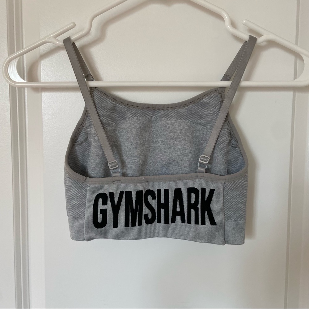 Gymshark grey flex strappy sports bra S